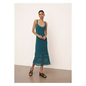 Vince‎ NWT Green Lace Crochet Midi Dress Size Large